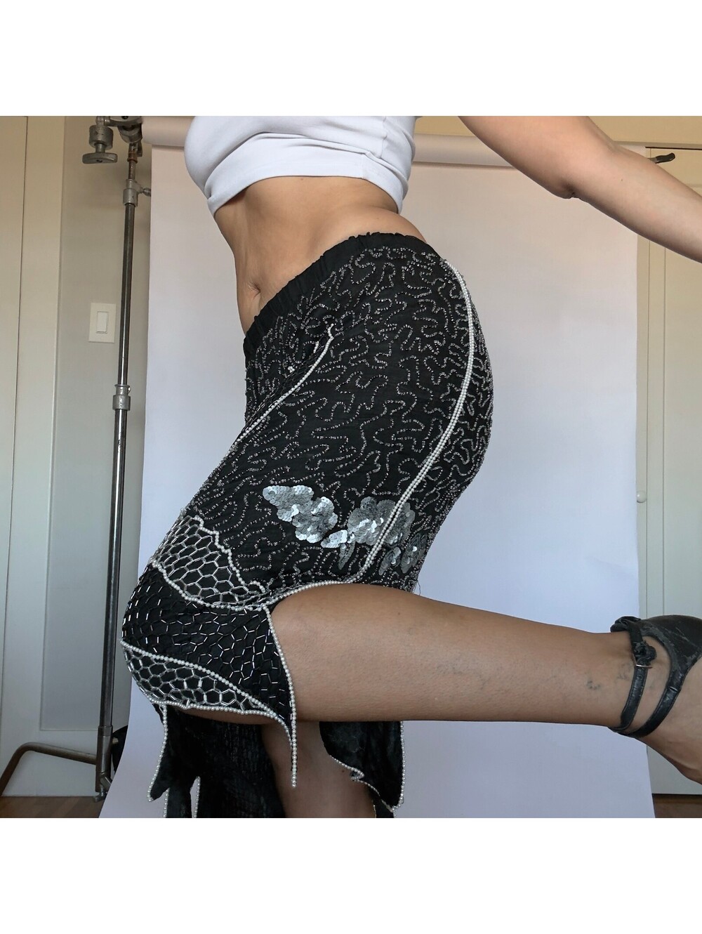 Vintage Silk 80s Fairy Skirt - Picture 6 of 8